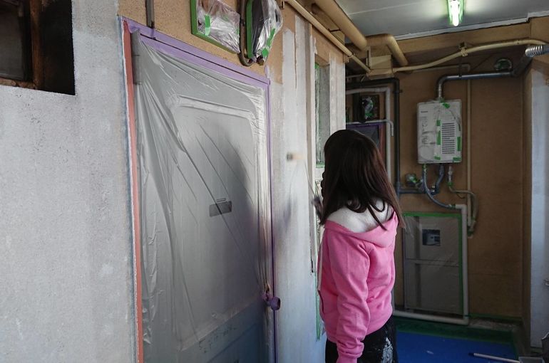 中塗りの写真